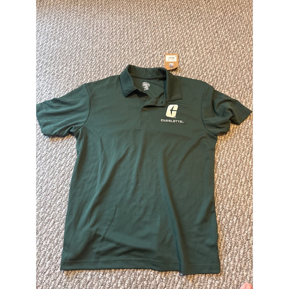 Rivalry Threads UNC Charlotte 49ers Mens Polo Shirt Green Small NWT Brand New